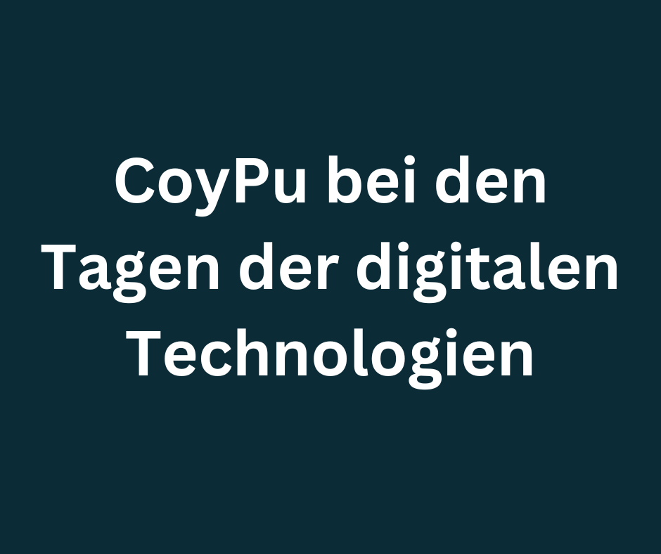 CoyPu bei den Tagen der digitalen Technologien